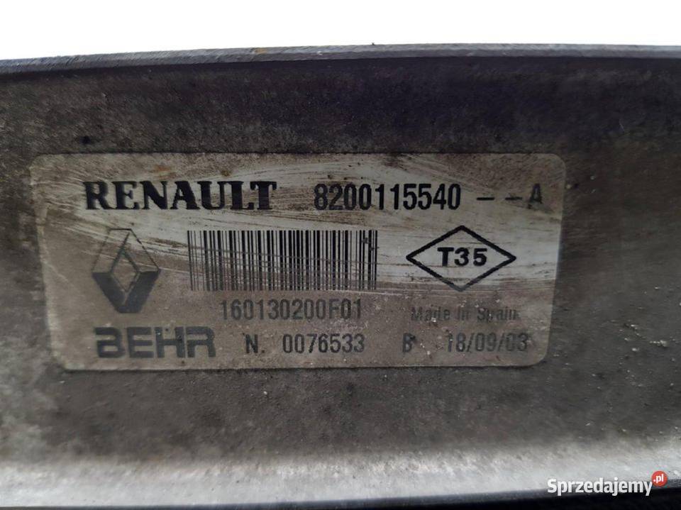 PAS PRZEDNI CHŁODNICE RENAULT SCENIC II