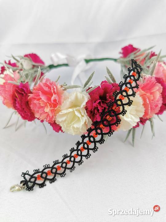 Bransoletka frywolitkowa Ozdoby Wiśniowa