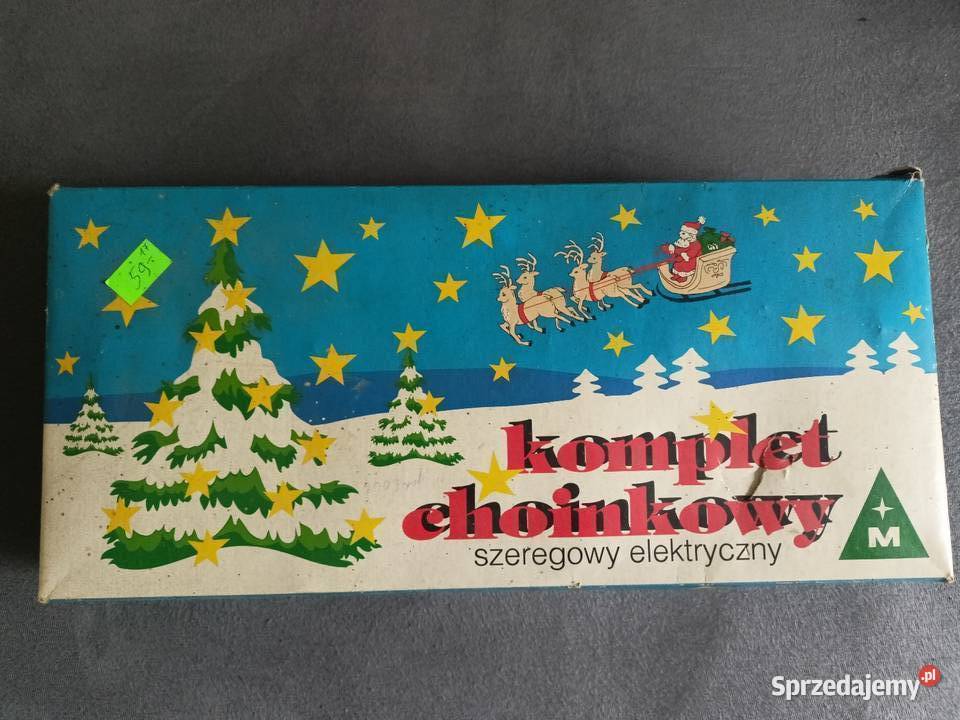 Lampki choinkowe z PRL Puławy