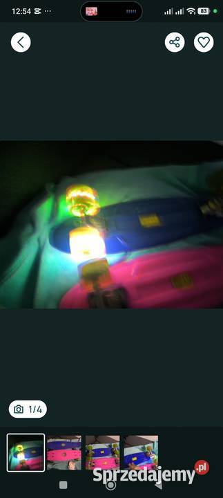 Świecąca deskorolka mazowieckie Warszawa