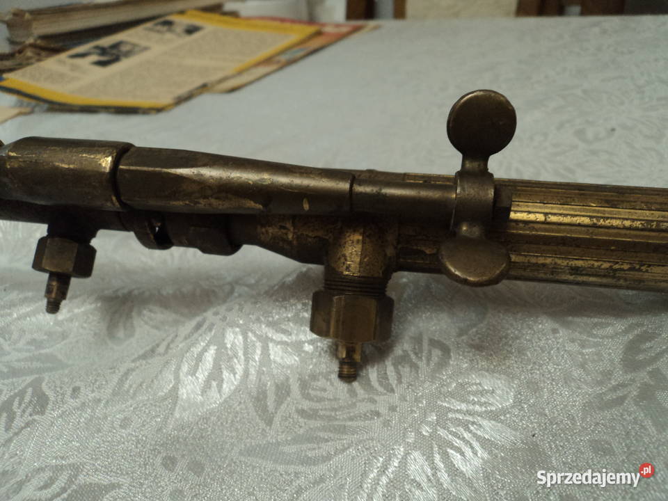 Piękny przedwojenny palnik acetyltlen MESSER Nowy Sącz