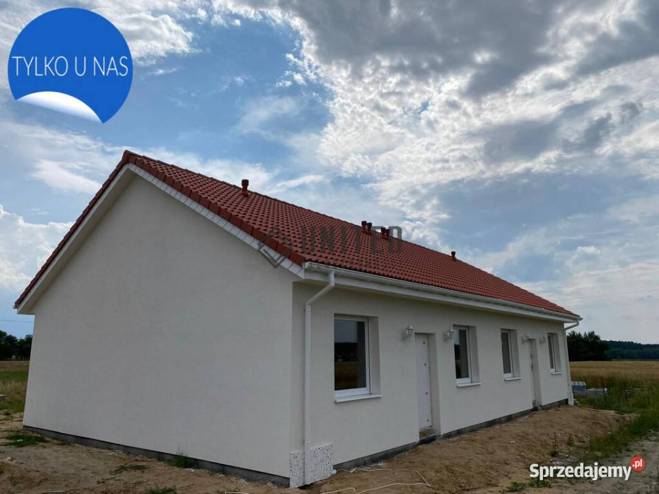 Dom bliźniak z ogrodem Ostrowina pompa ciepła