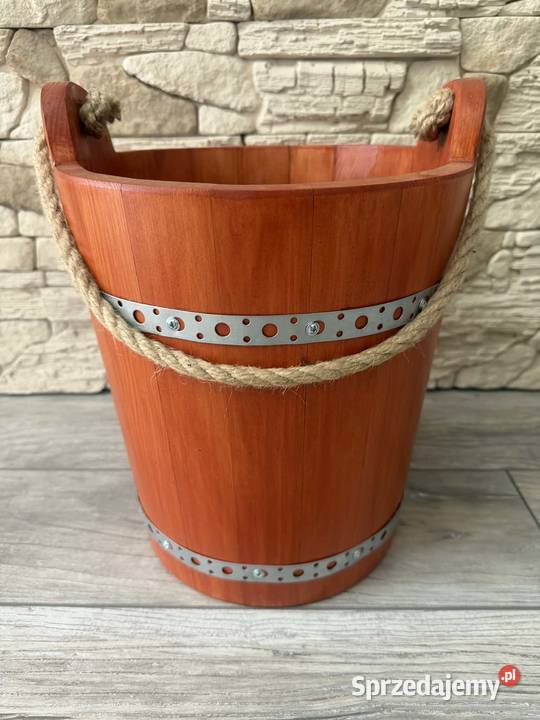 Wiadro drewniane ozdobne dekoracyjne wiaderko do Dębica