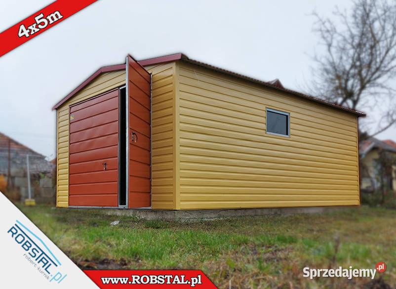 Garaż z dachem dwuspadowym 4x5m Sprzedaż Konin sprzedam