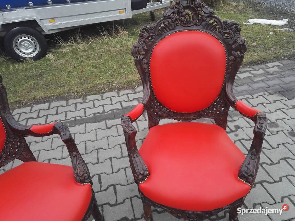 Komplet Rzeźbiony 31 Neorenesansowy Całkowicie Kozy sprzedam