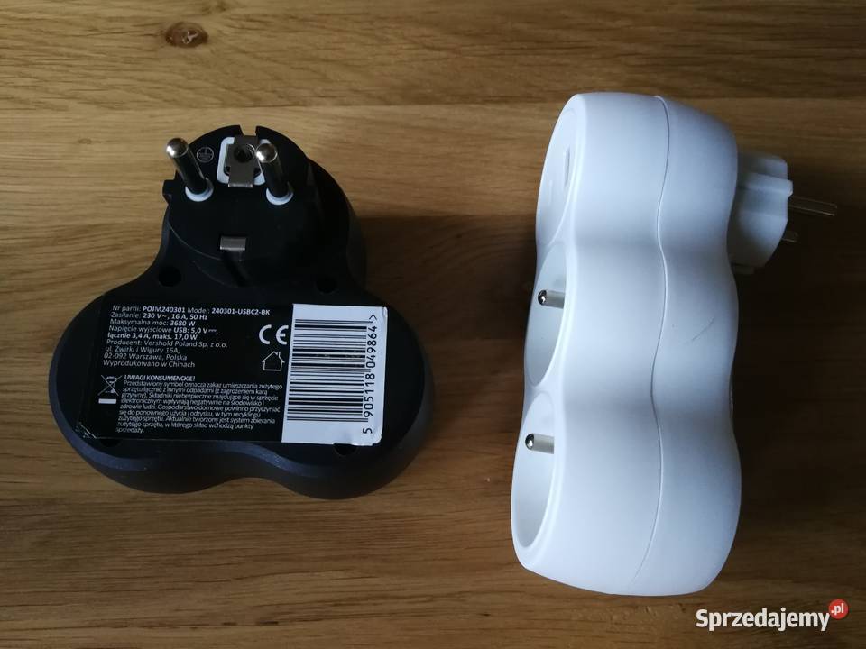 Rozgałęźnik elektryczny USB typ A i C usbc 34A Szczecin sprzedam