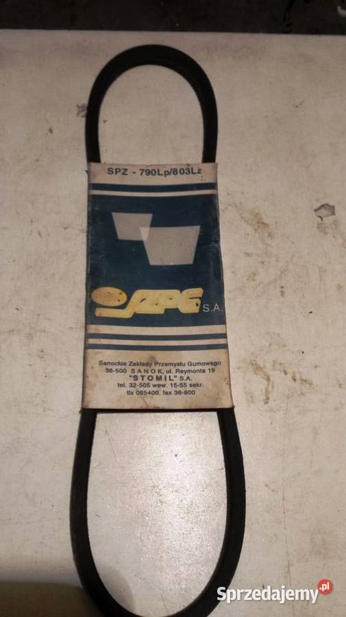 Pasek klinowy oryginał Stomil Sanok opakowanie Rok produkcji 1985 Jedlicze