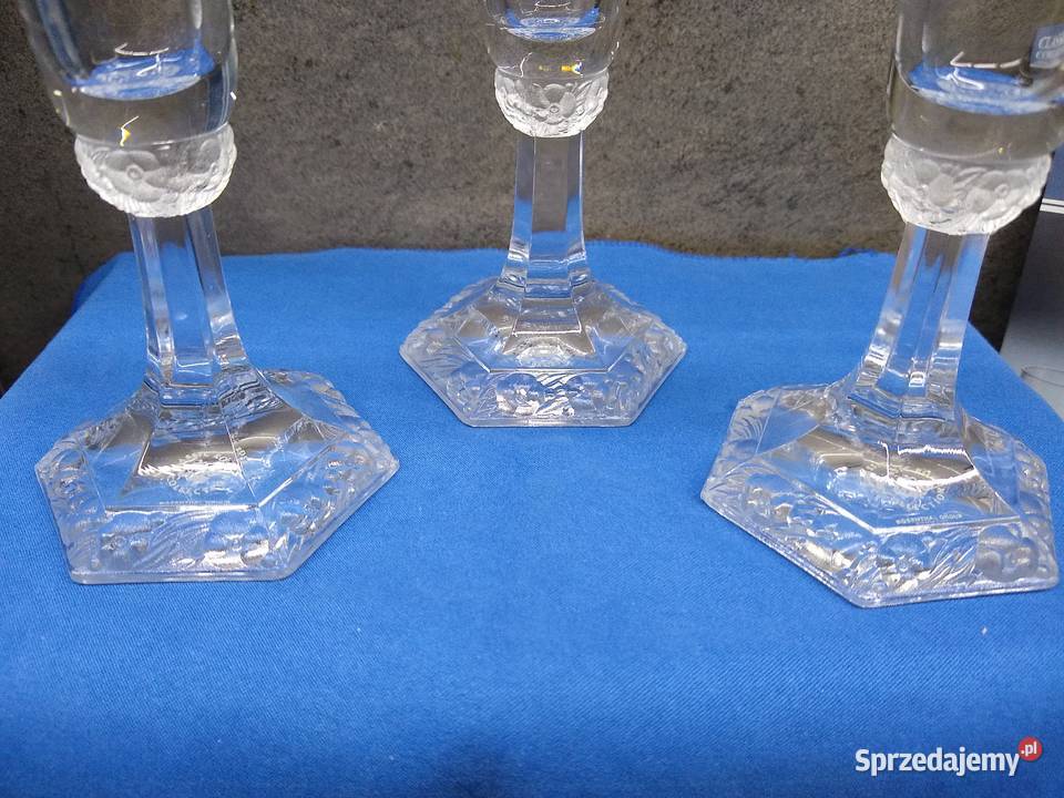 Świeczniki Rosenthal Maria Kryształowa 3 Kalisz