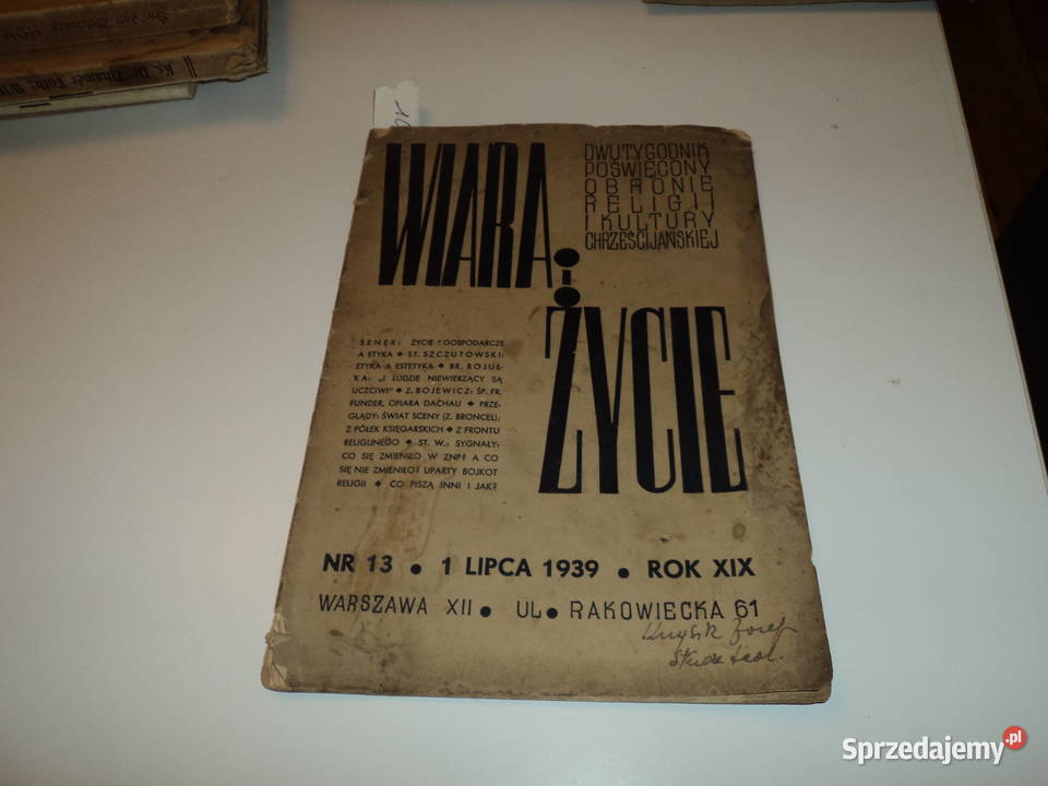Wiara i Życie jeden z ostatnich numerów Nowy Sącz