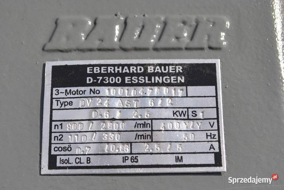 Motoreduktor dwubiegowy 0625kw 110330obrmin Kargowa
