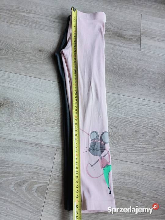 Legginsy dziewczęce 2pak różowe i grafitowe 116 Płock
