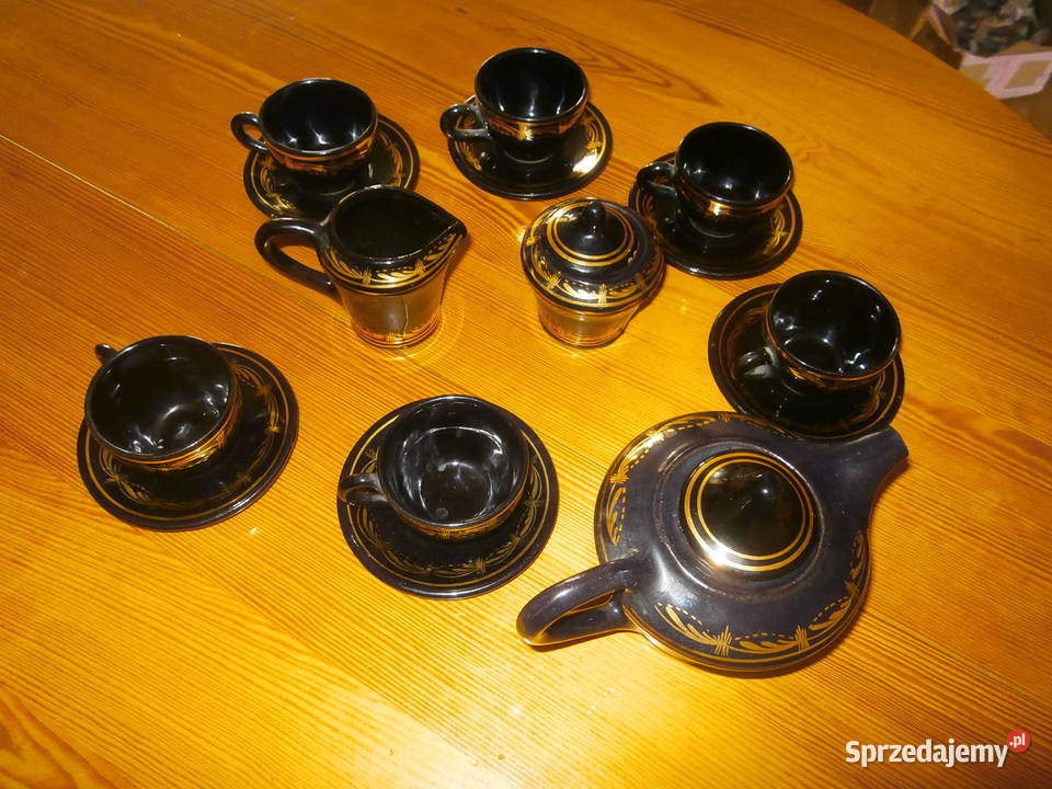 Serwis kawowy sygnowany 9 ładny stan PRL Pozostałe