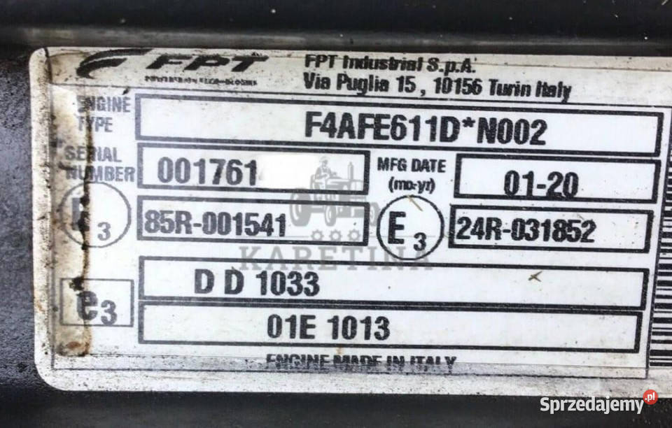 Iveco FPT F4AFE611D Euro 6 wielkopolskie