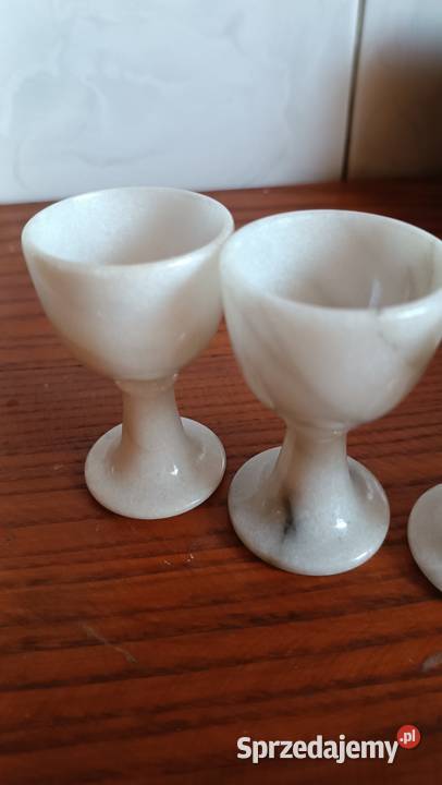 Marmurowe kieliszki do jajek Pozostałe Goleniów