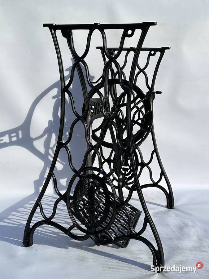 SINGER NOGI MASZYNY PODSTAWA NA STOLIK RENOWACJI Antyki, Sztuka, Kolekcje Bielawa