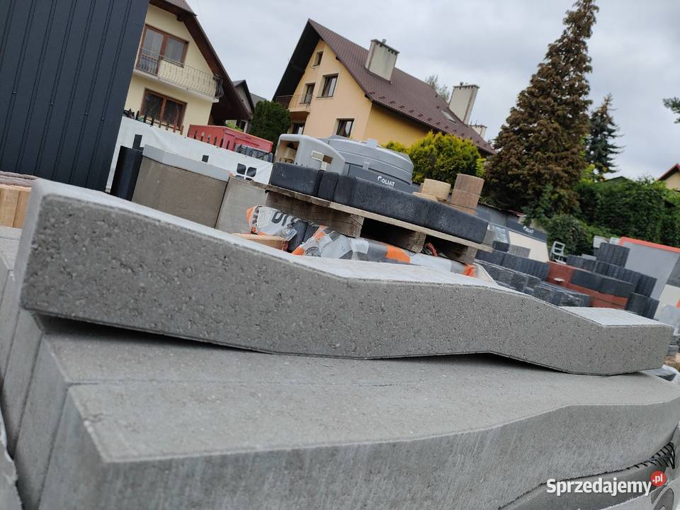 Obrzeża obrzeże ZYGZAK palisady Kostka brukowa małopolskie Myślenice sprzedam