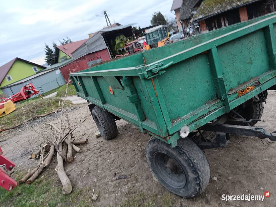 Przyczepa rolnicza d35 kaczka wywrot na boki Gdów
