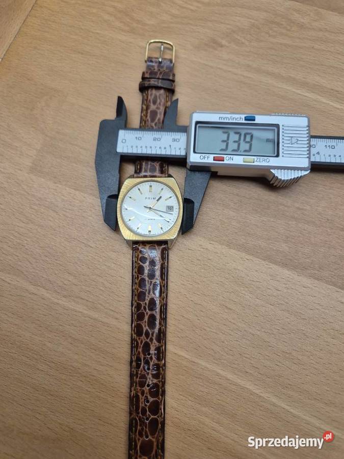 Piękny zegarek mechaniczny Au 10 PRIM Chorzów