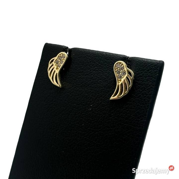 Nowe złote kolczyki pr 585 116g Sztyft złoto Elbląg sprzedam