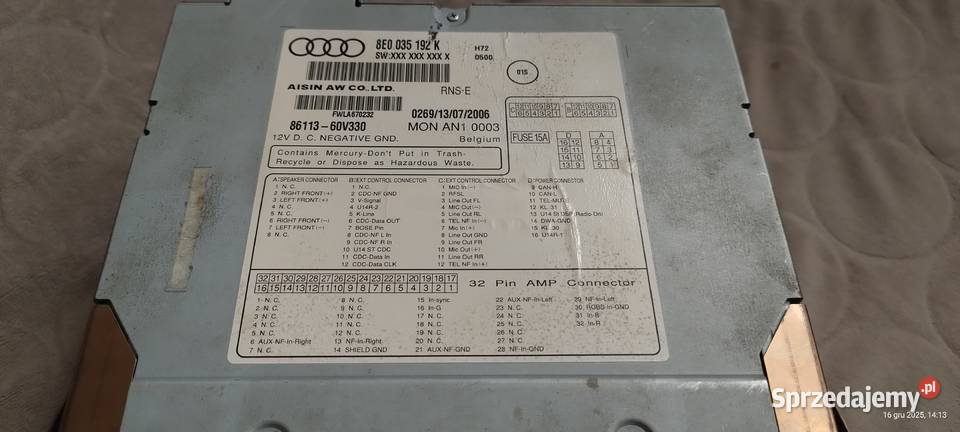 Radio Nawigcja Audi Navigation Plus RNSE Audi A4 kujawsko-pomorskie Bydgoszcz