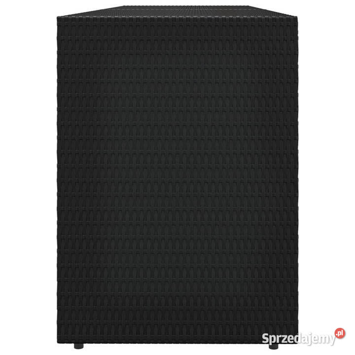Szafka ogrodowa czarna 198x555x80 rattan PE mazowieckie Warszawa