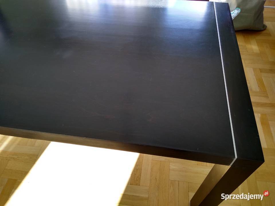 Solidny stół z litego drewna 200 x 100 mahoń mazowieckie