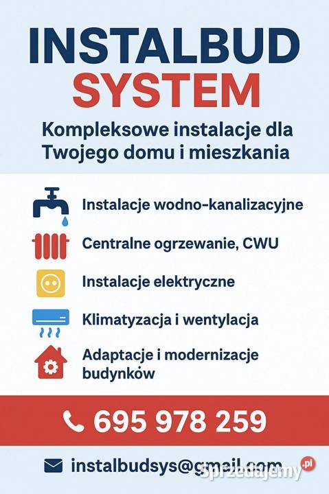 Instalacje domuCWUadaptacja modernizacja małopolskie