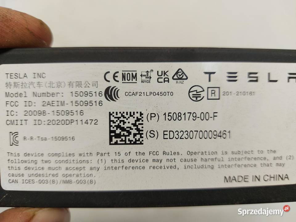 TESLA MODEL Y 2023r Moduł sterownik Bluetooth