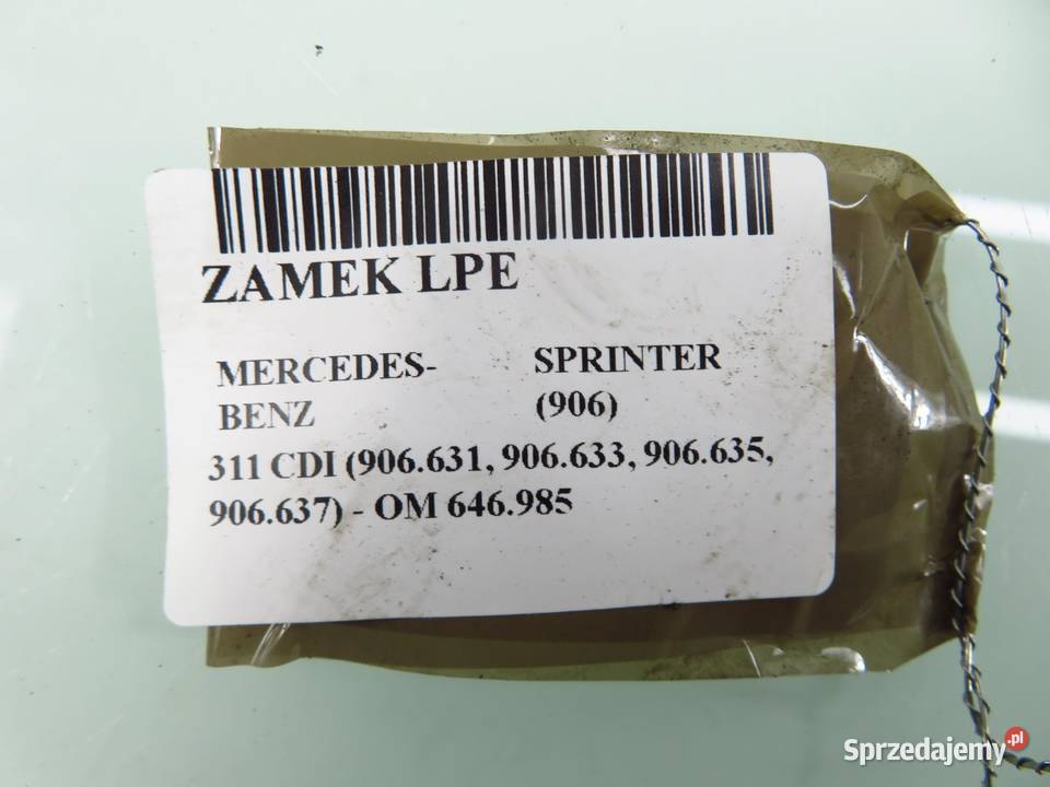 ZAMEK LEWY PRZEDNI MERCEDESBENZ SPRINTER 906 małopolskie
