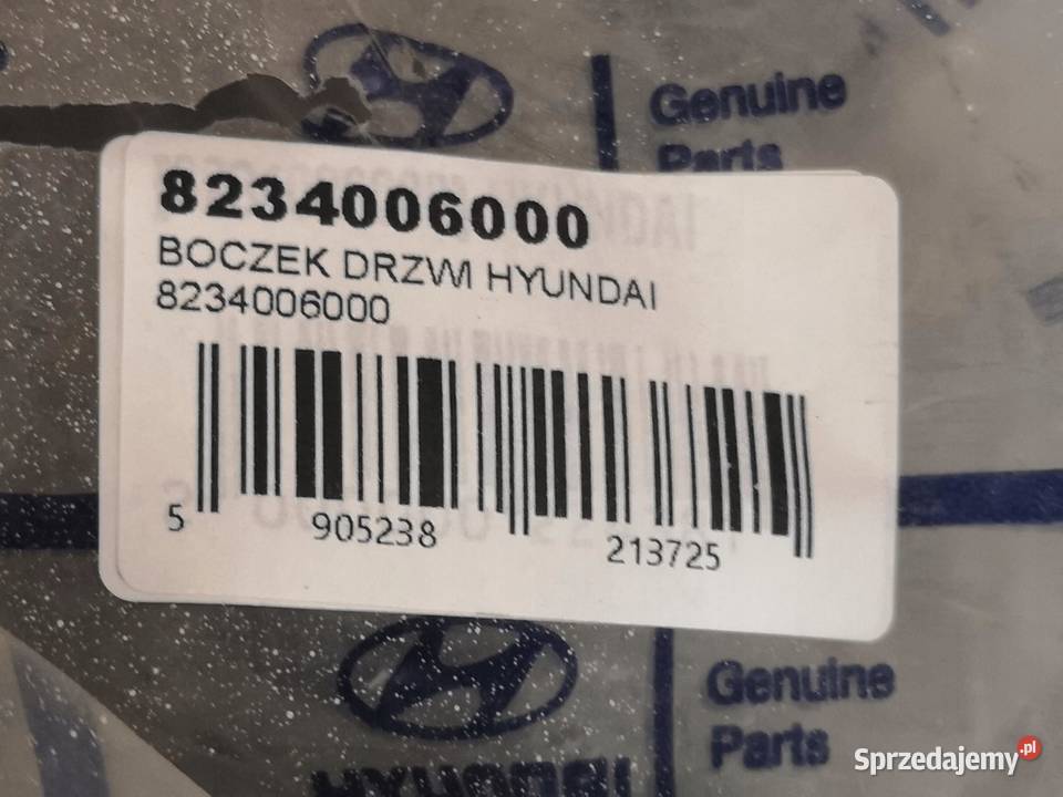 BOCZEK DRZWI PRAWY PRZÓD HYUNDAI ATOS 19972003