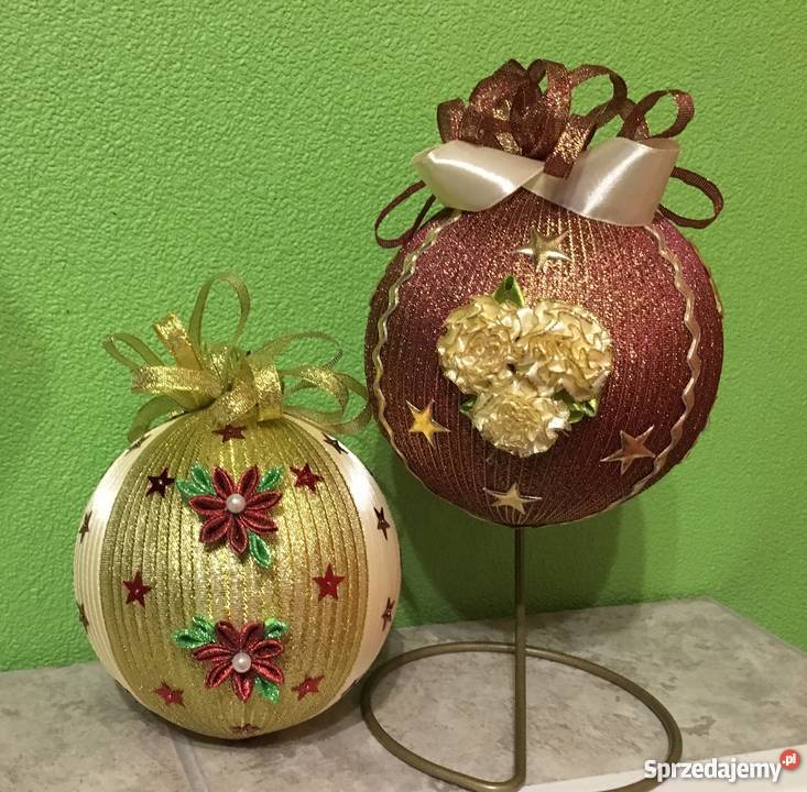 Bombki wstążkowe z cekinami Chorzów