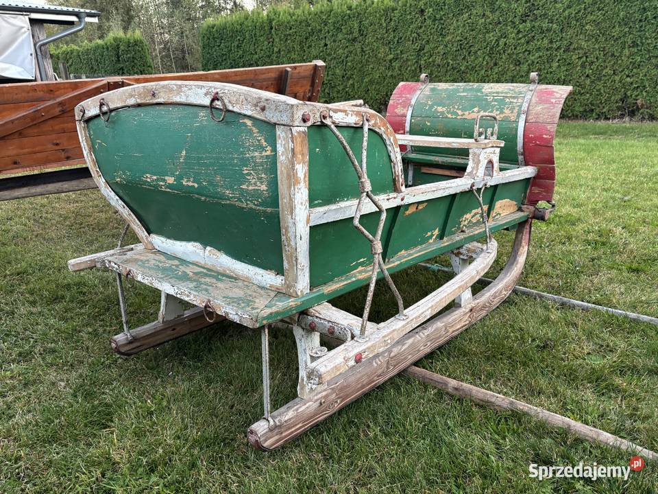 Zabytkowe oryginalne sanie Podlasie Lubelskie Biłgoraj