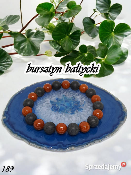Bransoletka z bursztynu bursztyn bałtycki kulki Warszawa sprzedam