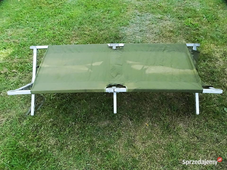 Łóżko polowe wojskowe aluminiowe składane