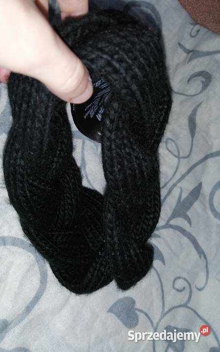 Ciepła Gruba Czrana Warkoczowa Opaska na głowę Dla kobiet Nakrycia głowy Leszno