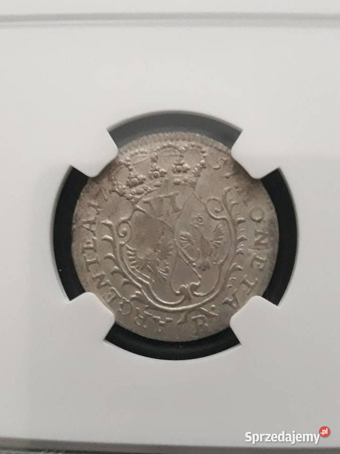 6 Groszy 1757 r B Wrocław NGC62 Konin