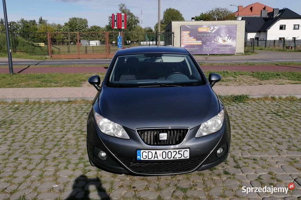 Seat Ibiza 12TSi 2012 5 drzwi zarejestrowana zielony Pruszcz Gdański