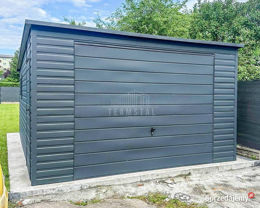 Garaż Blaszany 4x6m Brama Uchylna Drzwi Okno Sprzedaż Olsztyn