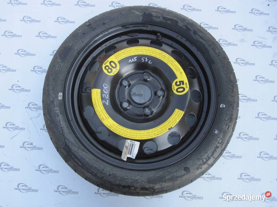 AUDI A3 II 8P GOLF V LEON II koło dojazdowe Opony i felgi Kielce