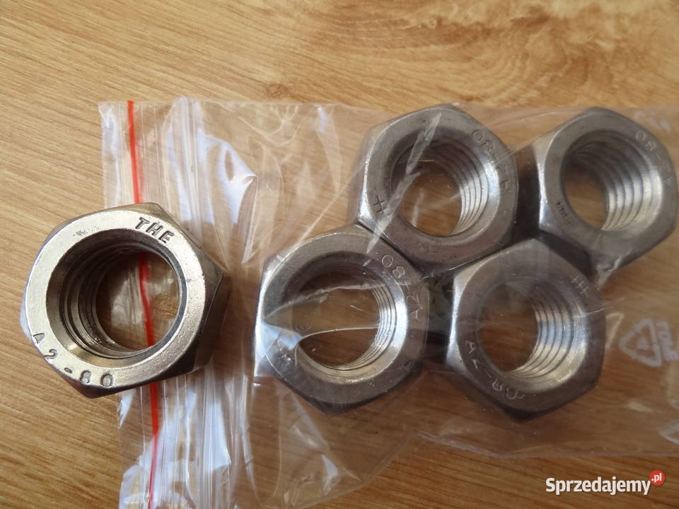 NAKRĘTKA SZEŚCIOKĄTNA NIERDZEWNA M 20 Materiały budowlane Szczecin