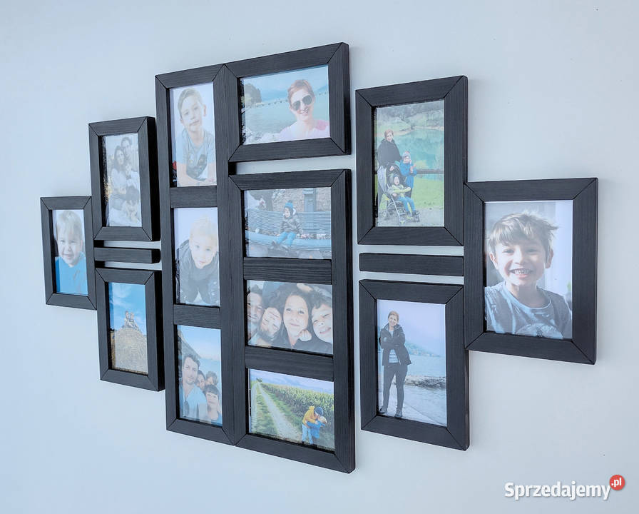 Drewniana Multirama Ramka na 13 zdjęć 10x15 Gliwice