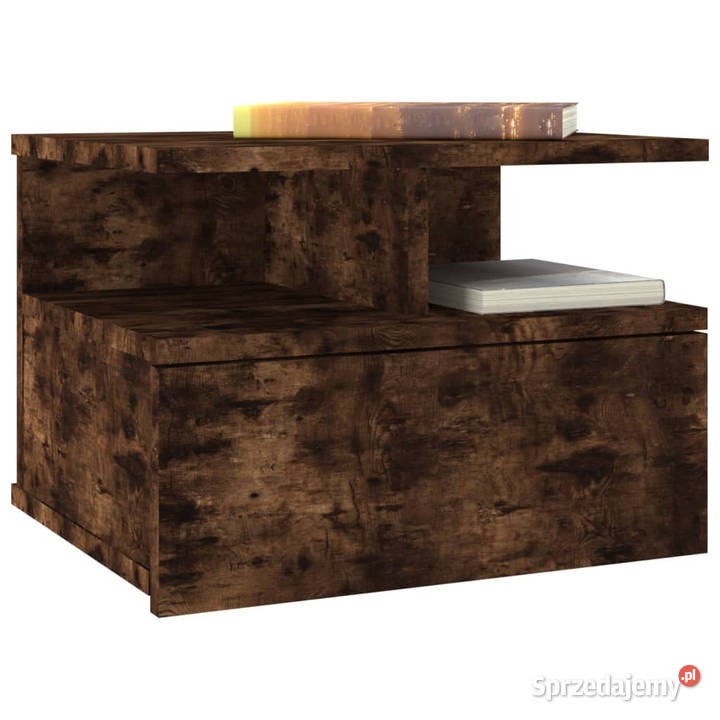 Wiszące szafki nocne 2 przydymiony dąb 40x31x27 mazowieckie Warszawa