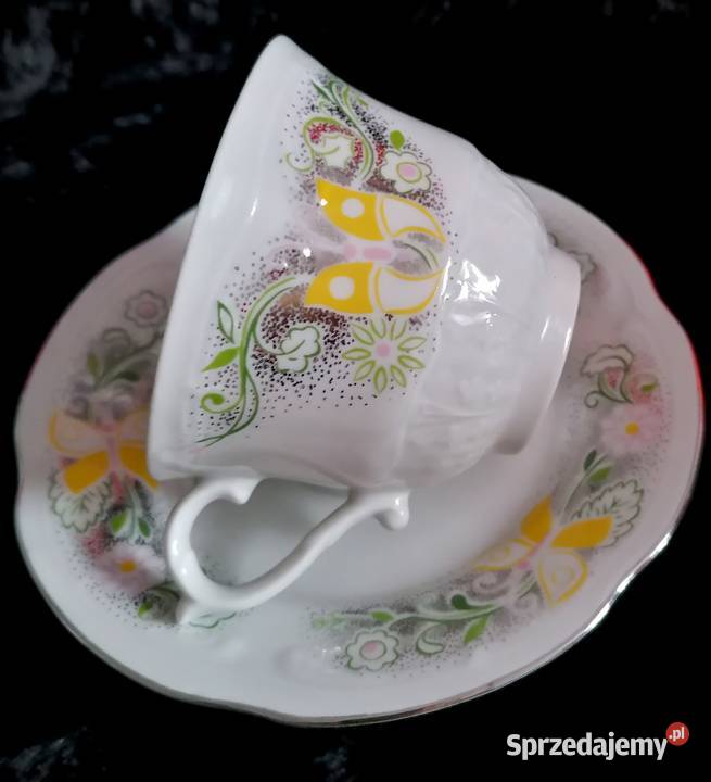 Piękny serwis kawowy z Włocławka stan idealny Porcelana i szkło Sosnowiec