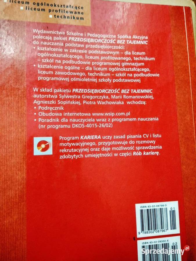 Przedsiębiorczość bez tajemnic książki używane Warszawa