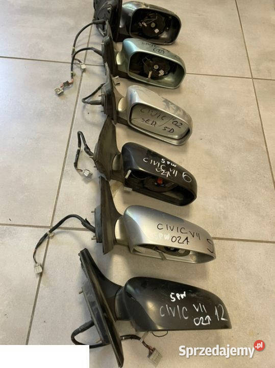 Honda Civic VII lusterko lewe prawe 5 pin Kozubszczyzna sprzedam