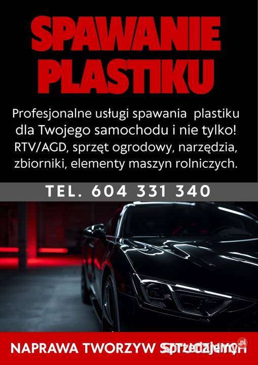 Spawanie zszywanie plastiku Naprawa tworzyw