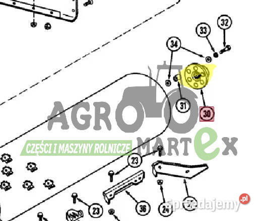 185166C91 PIASTA ROTORA CNH Pozostałe Rolnictwo Wichrów