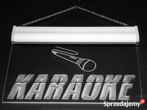 Reklama baner szyld neon KARAOKE bar do firmy Poznań