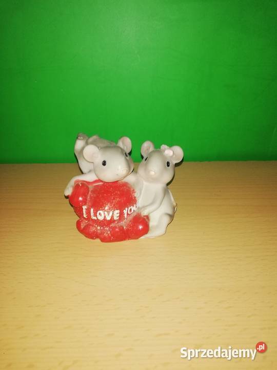 Skarbonka porcelana dwie myszki mazowieckie Warszawa