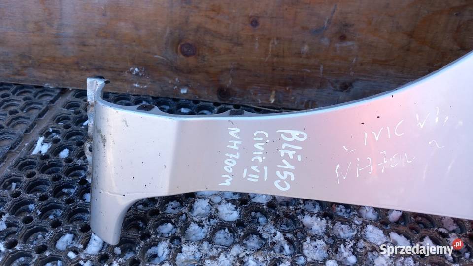 HONDA CIVIC VII BŁOTNIK PRZÓD LEWY NH623M Karoseria wielkopolskie